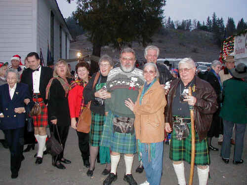 Some of the revelers at the Mother Lode Scots Christmas Walk and Faire