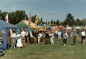 134th Games. A segment of the clan tents.