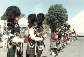 133rd Games. Lining up for the Drum Major competition.