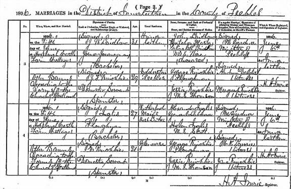 Double Ruickbie Wedding