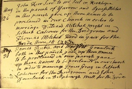 James Ruickbie marriage