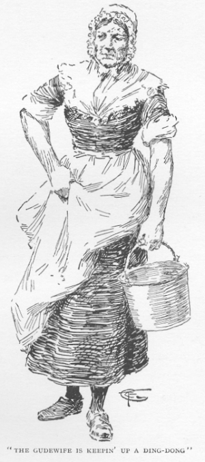 The gudewife is keepin up a ding-dong