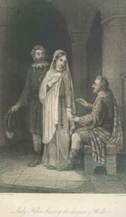 Lady Helen leaving the dungeon of Wallace