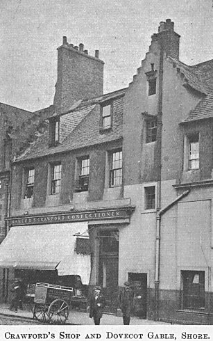 Crawford's Shop and Dovecot Gable, Shore