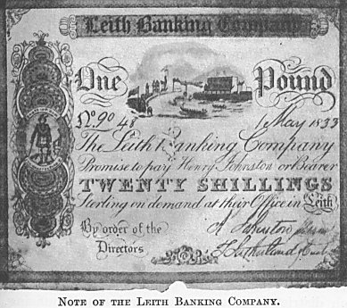 Note of the Leith Banking Company
