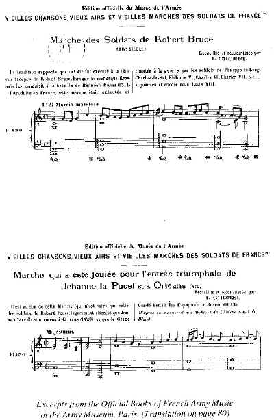 Excerpts from the Official Books of French Army Music