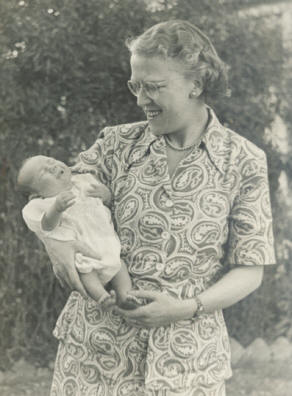 My Mother and myself in Abadan when I was around 6 weeks old!