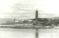 The Pencil at Largs commemorates the Battle of Largs in 1263