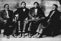 third from the left is Ben Meshunkashey