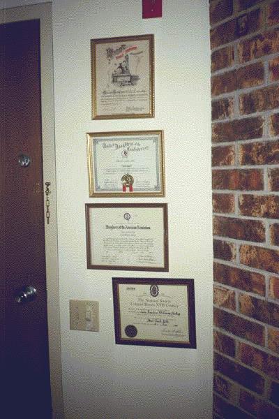 A copy of Lu's certificates