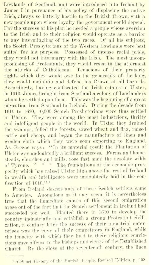 ScotsIrish in North Carolina