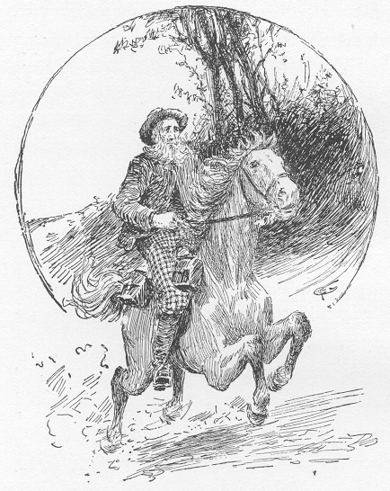 firmer grip with his knees