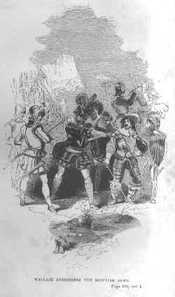 Wallace addressing the Scottish army