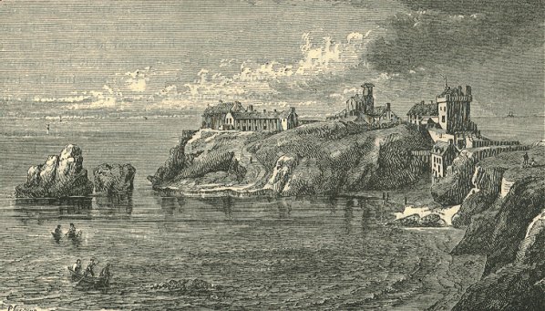Dunnottar Castle in the 17th century - From Slezer's Theatrum scotia (1693)