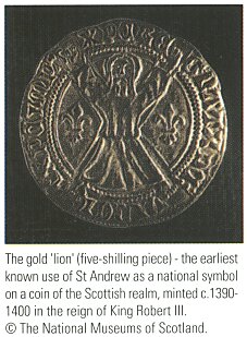 The gold 'lion' (five shilling piece)