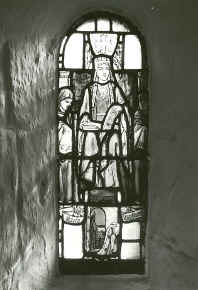 Stained glass window, St Margaret's Chapel, Edinburgh Castle
