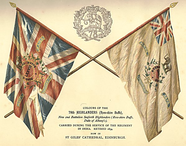 Colours of the 78th Highlanders (Ross-Shire Buffs)