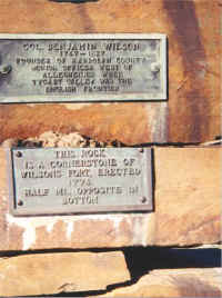 Picture of Colonel Benjamin Wilson's grave in West Virginia (34786 bytes)
