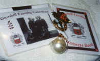 Calendar, Address Book, Napkin Ring, and Ornament
