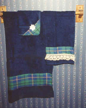 Tartan Decorated Towels
