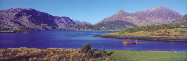 Paps of Glencoe from Ballahuilish. Clan lands of Clan Cameron & Menzies