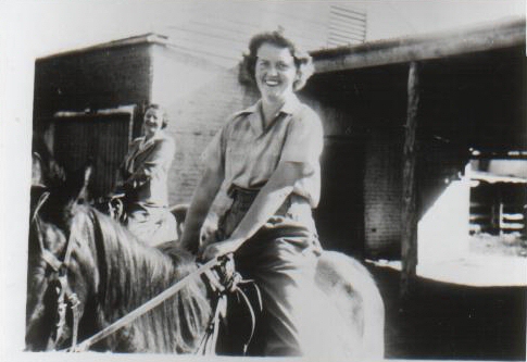 Kath Davis - horse riding @ Cobar NSW