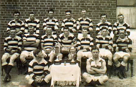 John  McLachlan -  2nd son of Duncan - seated centre - capt f-ball prem circa 1920 Junee NSW