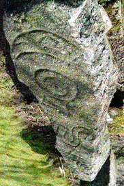 Inverurie Kirkyard quadruple symbol stone