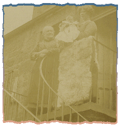 Jessie Hackett Beat McIntosh on our "plettie" at 7 Hill Street. 