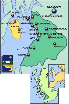Ayrshire & Arran Map