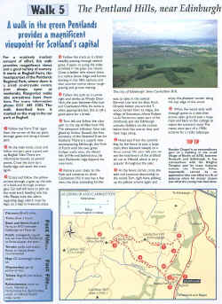 Walk 5. The Pentland Hill, near Edinburgh
