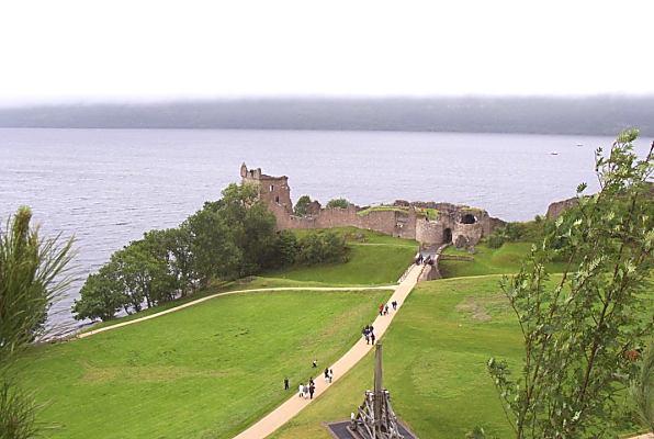 Urquart Castle, on the shores of Loch Ness!