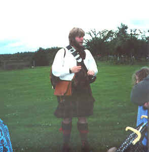 Our guide to Culloden Battlefield, as knowledgeable as he looked authentic.