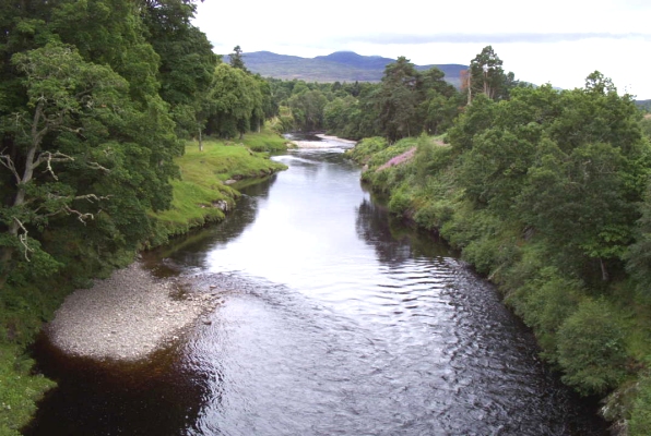 Wick river, near Carbisdale Castle, near the town of Tain, county of Ross & Cromarty.
