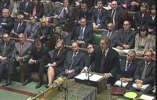 British Parliament meets to support America