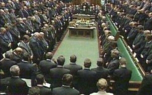 3 minute silence in Parliament