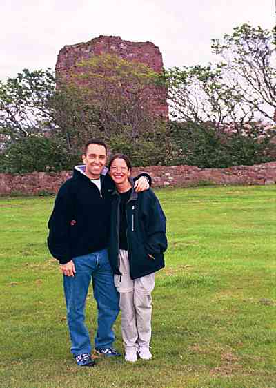 Veronica and Mario on their honeymoon in Scotland