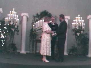 Wedding of Kathy and Bob, taken 2/13/99, 