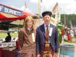 Chief of Clan Burnett, J.C.A. Burnett of Leys  from Kincardineshire and his daughter! 