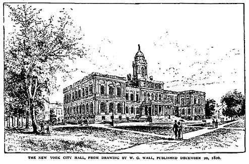 Drawing of New York City Hall