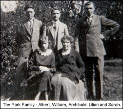 The Park Family - Albert, William, Archibald, Lilian and Sarah
